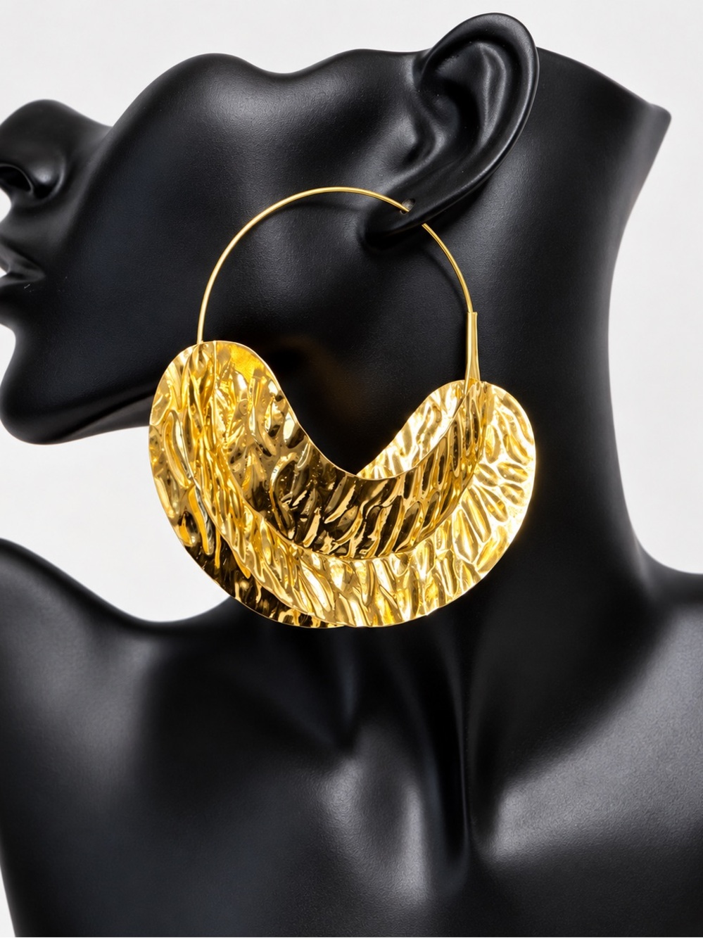 Fulani brass earrings